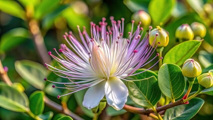 Caper Bush Flower Close-up