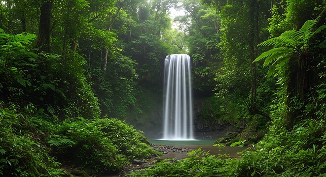 Cascading jungle waterfalls hidden in dense foliage - view 170 | Stunning Photography & Visuals