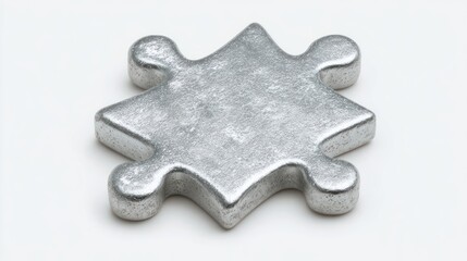 Obraz premium Metallic puzzle piece