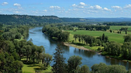 Fototapeta premium Scenic River View