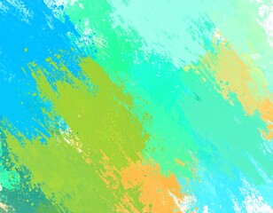Abstract paint strokes in vibrant colors