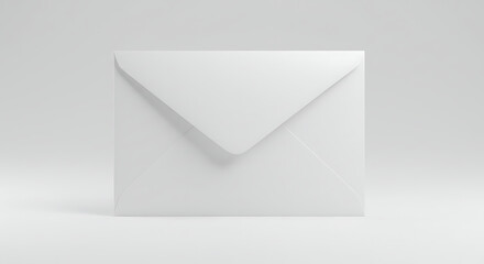 Elegant Square White Envelope for Invitations, Greetings, and Correspondence, perfect for stationery mockup presentations and branding materials with a minimalist