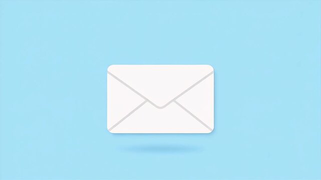 Modern white envelope concept delivery communication message notification mail service digital communication digital marketing correspondence