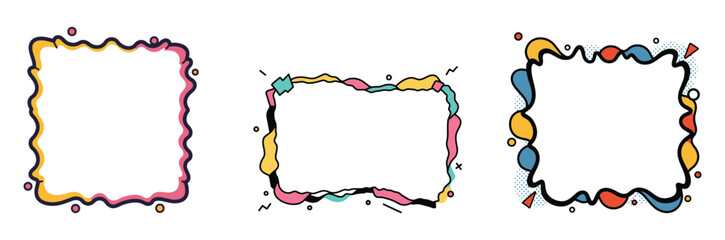 Dynamic abstract frames for creative design and marketing projects