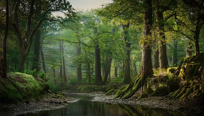 Fototapeta premium trees in the woods
