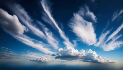 varying cloud formations dancing across a sky