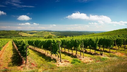 Obraz premium vineyard in early summer