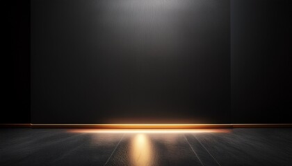 minimalist black canvas with glowing trail