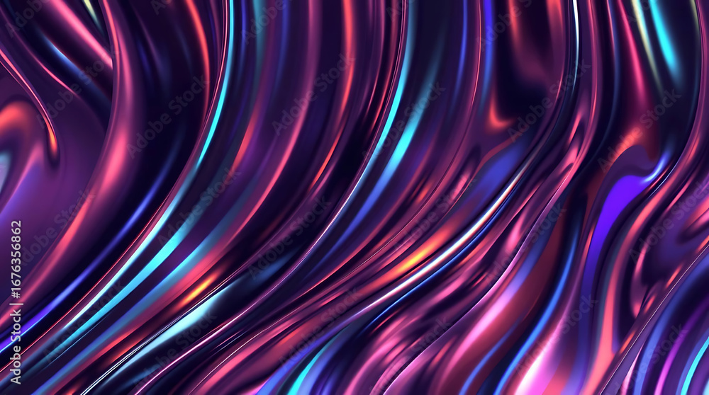 Aufkleber a mesmerizing abstract background featuring a dynamic interplay of vibrant colors and fluid shapes, 