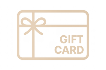 Gift card with ribbon on transparent background representing online shopping and discounts