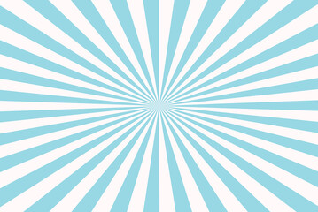 Snow color and CadetBlue color burst retro starburst background.
