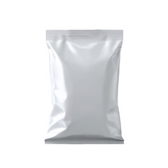 Blank white plastic snack food bag