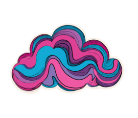 Abstract cloud graphic