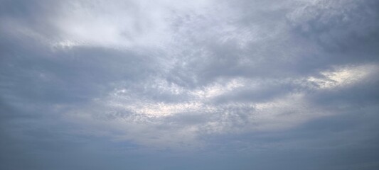 Blue sky and clouds in nature