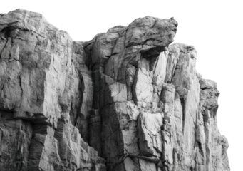 Gray rocky cliff face