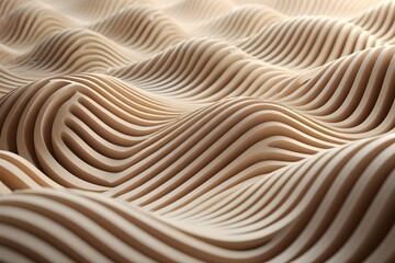 Obraz premium Wooden brown texture with abstract spiral and circular patterns