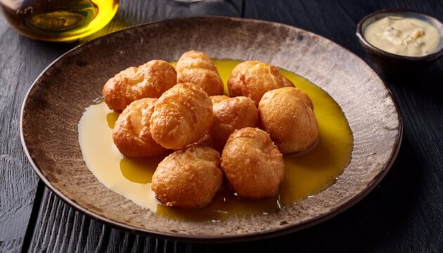 close up of boquerones with olive oil and vinegar