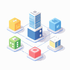 3D isometric icon set with pastel gradients and abstract symbols. Modern clean vector pack for digital, business, and technology projects.
