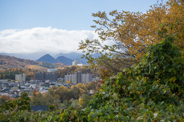 山の上から見る風景