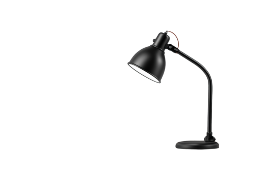 Black desk lamp, simple design