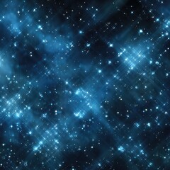 Fototapeta premium Deep space, star-studded, dark blue, glowing