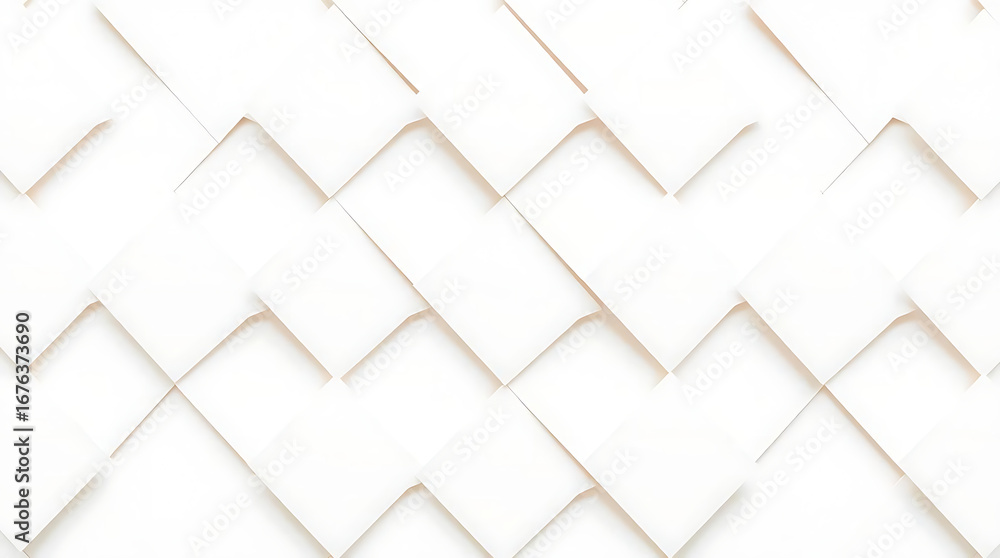 Aufkleber abstract white geometric pattern background with a modern and minimalist design, perfect for adding 