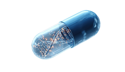 3D capsule with DNA helix