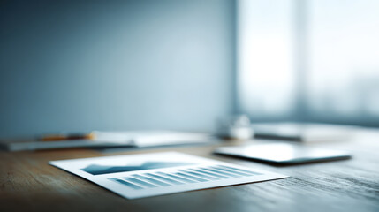 minimalist composition featuring business plan laid out on paper with ar interface displaying blurred white text