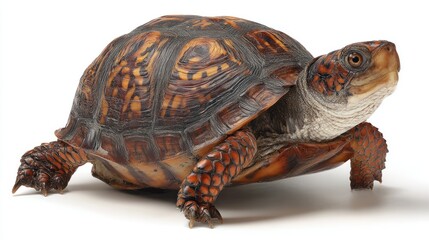 Fototapeta premium Turtle on white background