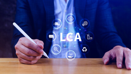 LCA, Life cycle assessment concept, ISO LCA standard aims to limit climate change, Methodology for...