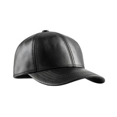 Black leather baseball cap (4)