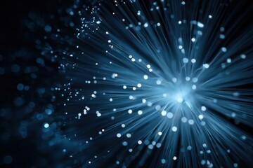 Naklejka premium Abstract image of fiber optic cables