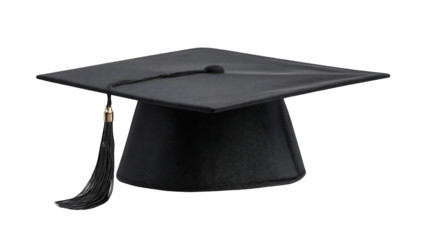 Black graduation cap, formal