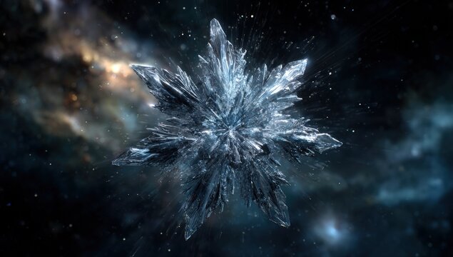 Cosmic crystalline star - Powered by Adobe