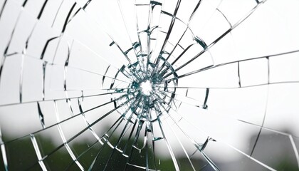 Obraz premium ひび割れたガラスの象徴的な構図