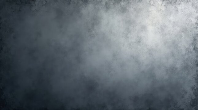 Dark grey textured background with light mist abstract