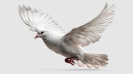 Obraz premium White dove in flight