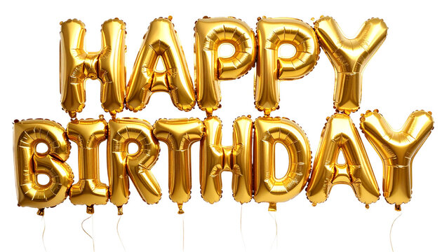 Happy Birthday Party Balloons PNG, Colorful Celebration Balloons, Transparent Background, Party Decoration Element