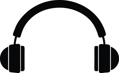 Podcast headphone vector icon.