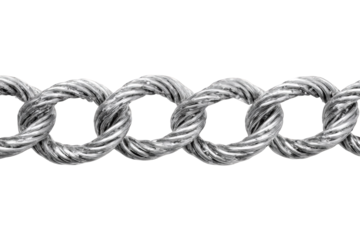 Close-up of a silver chain