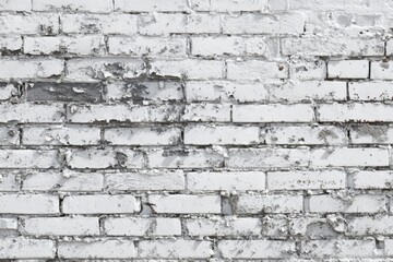 Obraz premium Aged white brick wall texture (1)