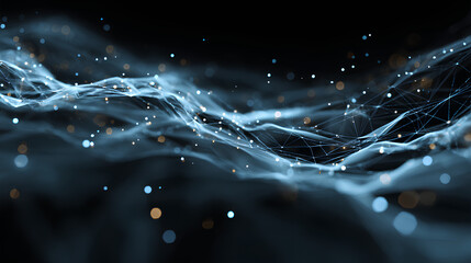 Big data technology data science analysis artificial intelligence generative ai deep learning machine learning algorithm neural flow network analytics innovation abstract futuristic. 3d rendering.