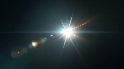 Obraz premium Bright small lens flare with subtle shine and glow. Clean and crisp, suited for modern interface design and infographics. Stock Illustration