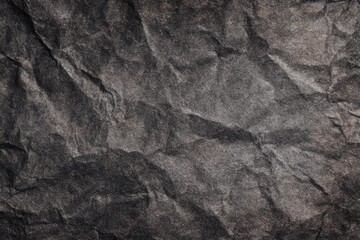Naklejka premium Dark, crumpled paper texture