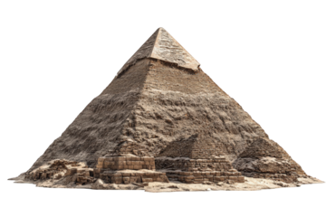 Ancient pyramid in the desert