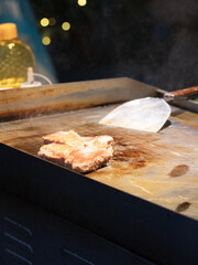 Grilled steak at Shanghai's Multicultural Latin American Food Market