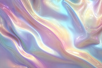 Abstract iridescent fluid flowing fabric texture