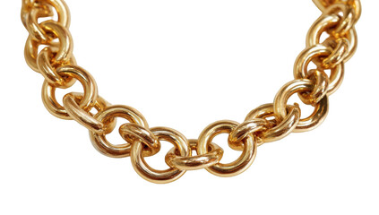 Obraz premium Close-up gold chain necklace