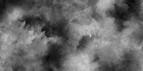 Black and dark gray watercolor texture background, Cement wall modern style background and texture, Beautiful blurry abstract black and white grange texture with smoke.
