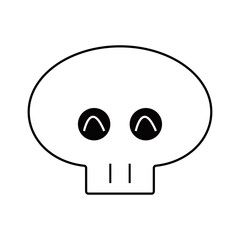ハロウィーンのニコニコどくろ
